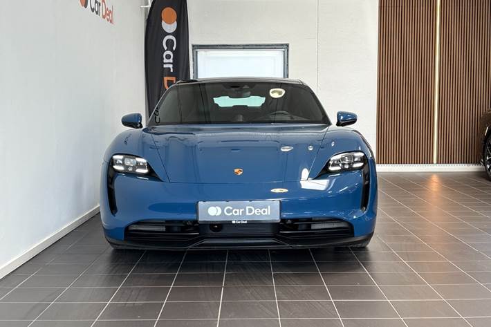 Blå Porsche Taycan 4S fra 2021