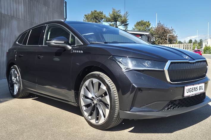 Sort Skoda Enyaq fra 2021