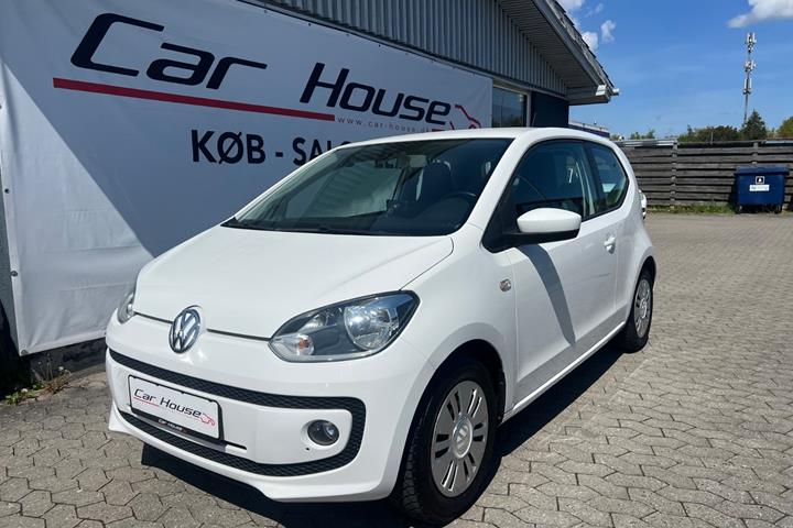 Hvid VW UP! fra 2015 set udefra