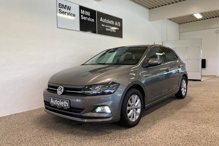 Grå VW Polo fra 2019