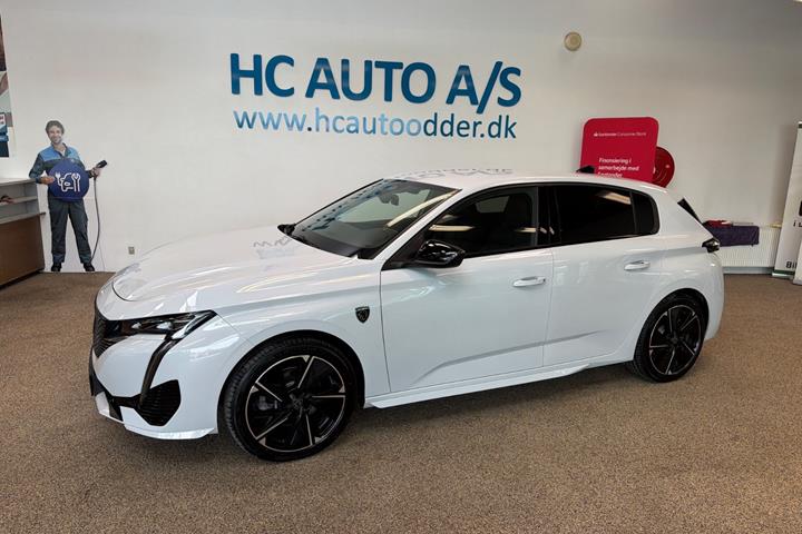 Hvid Peugeot E-308 fra 2023