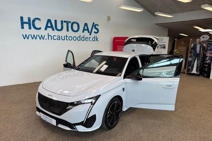 Hvid Peugeot E-308 fra 2023