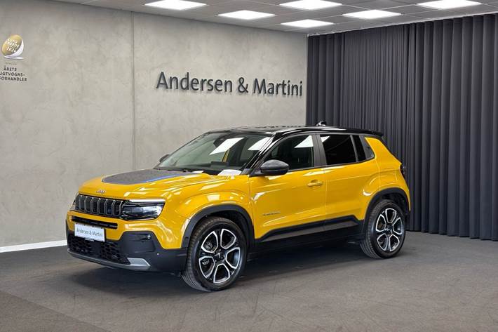 Gul Jeep Avenger fra 2023