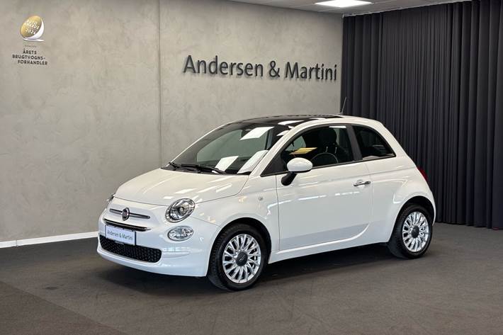 Hvid Fiat 500 fra 2021