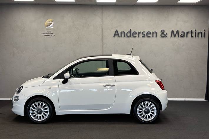 Hvid Fiat 500 fra 2021