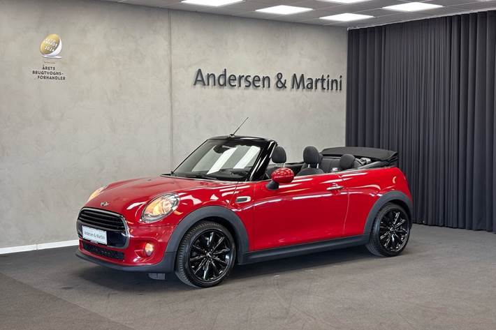 Rød Mini Cooper fra 2016
