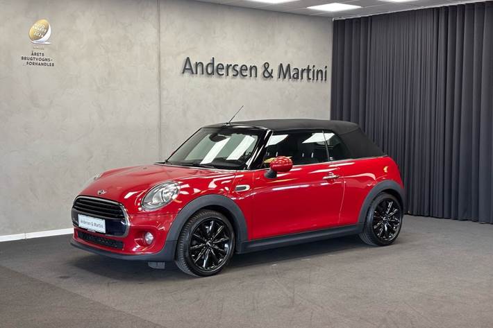 Rød Mini Cooper fra 2016