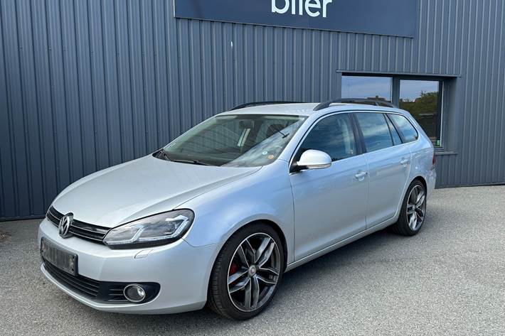 Sølv VW Golf VI fra 2012