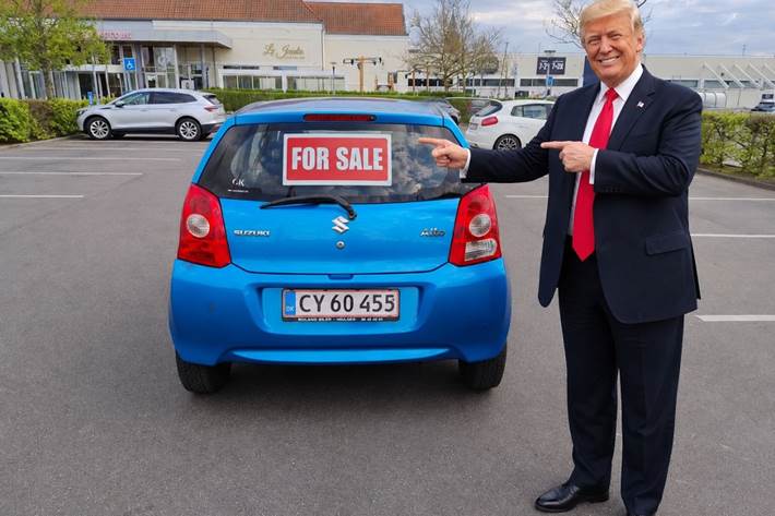Blå Suzuki Alto fra 2009