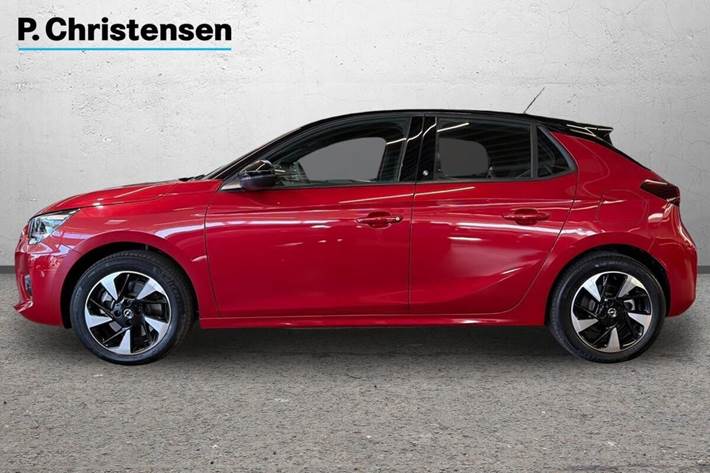 Rød Opel Corsa-e fra 2023