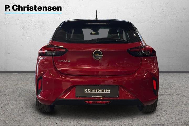 Rød Opel Corsa-e fra 2023
