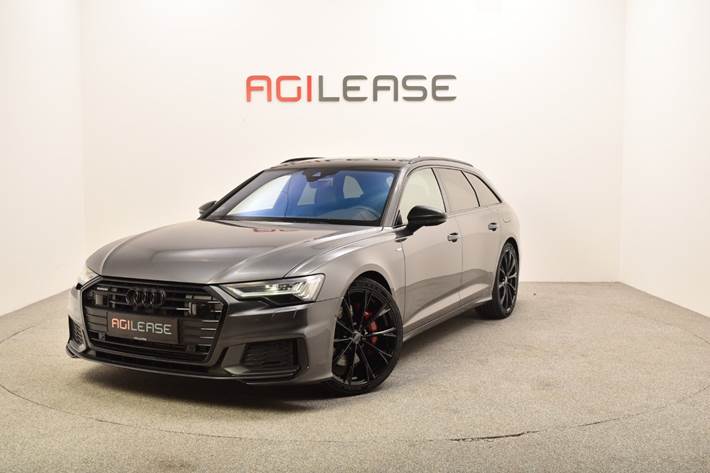 Grå Audi A6 fra 2021 set udefra