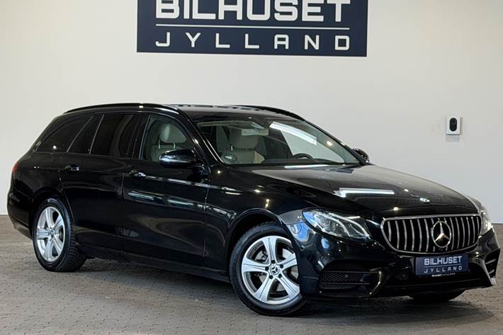 Sort Mercedes E220 d fra 2017