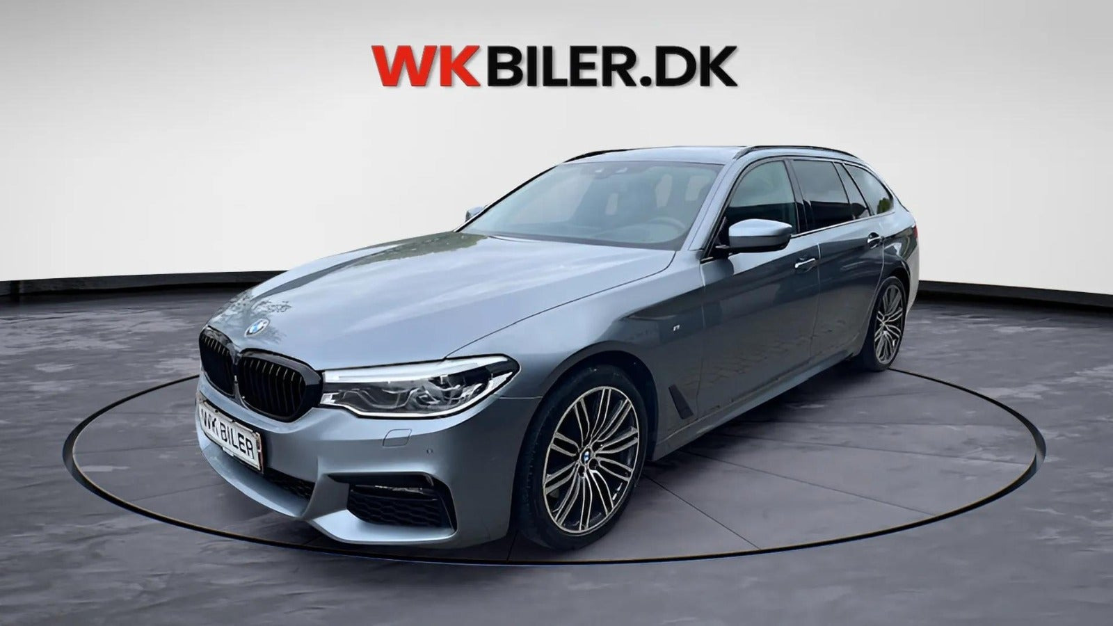 Grå BMW 530d fra 2018