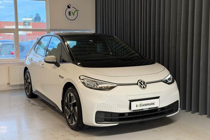 Hvid VW ID.3 fra 2020 set udefra