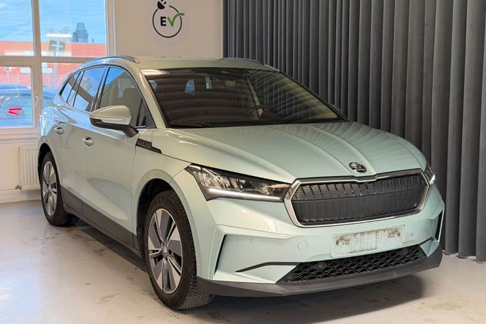 Turquoise Skoda Enyaq fra 2021