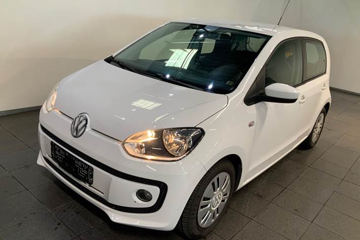 Hvid VW UP! fra 2013 set udefra
