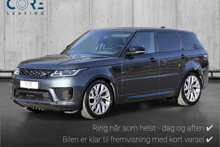 Grå Land Rover Range Rover sport fra 2019