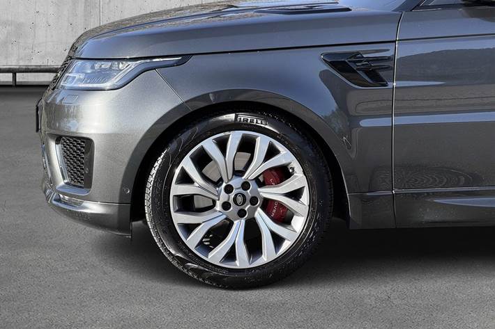 Grå Land Rover Range Rover sport fra 2019