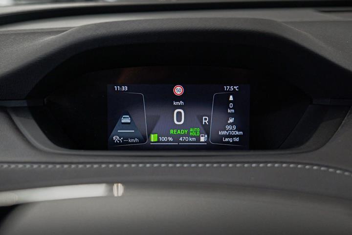 Rød Skoda Enyaq fra 2023