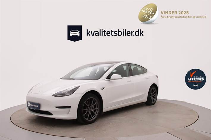 Hvid Tesla Model 3 fra 2020