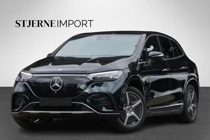 Grøn Mercedes EQE350 SUV fra 2025 set udefra