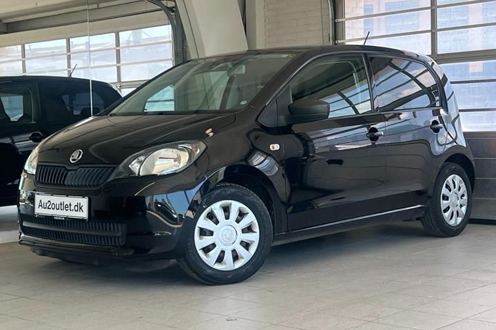 Sort Skoda Citigo fra 2016 set udefra