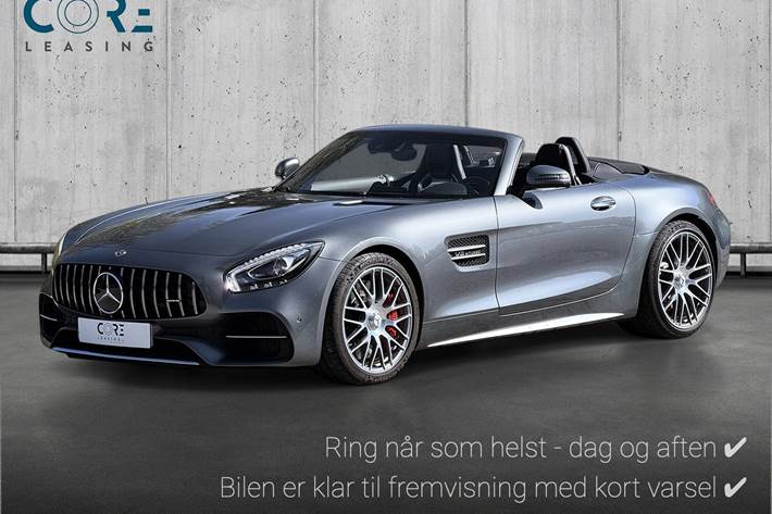 Grå Mercedes AMG GT C fra 2019