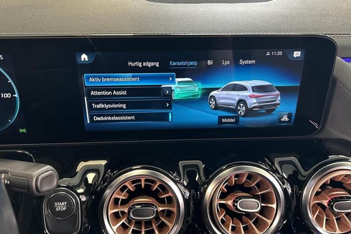 Sort Mercedes EQA250 fra 2021