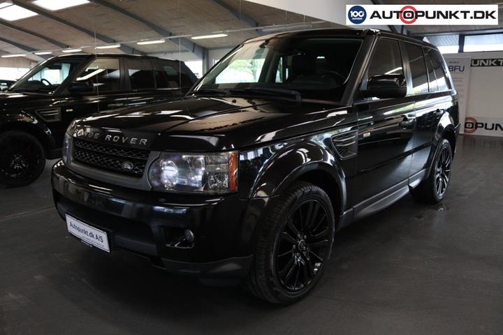 Sort Land Rover Range Rover sport fra 2010 set udefra