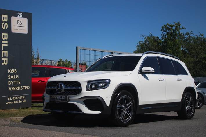Hvid Mercedes GLB200 fra 2020