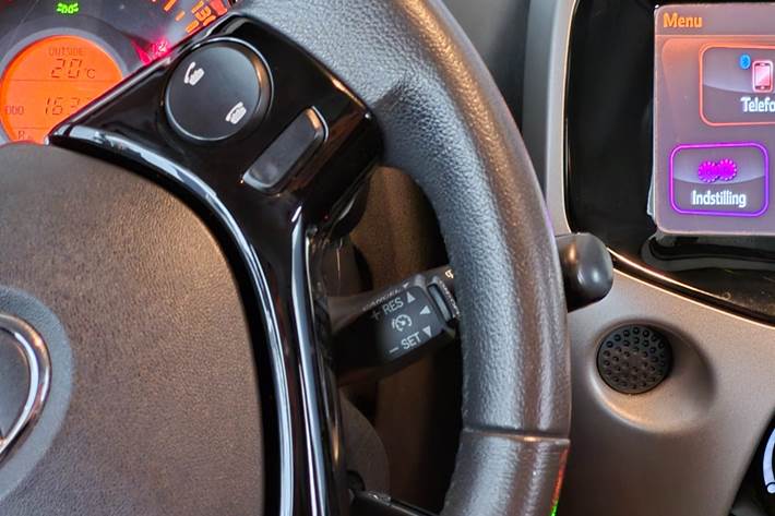 Hvid Toyota Aygo fra 2015