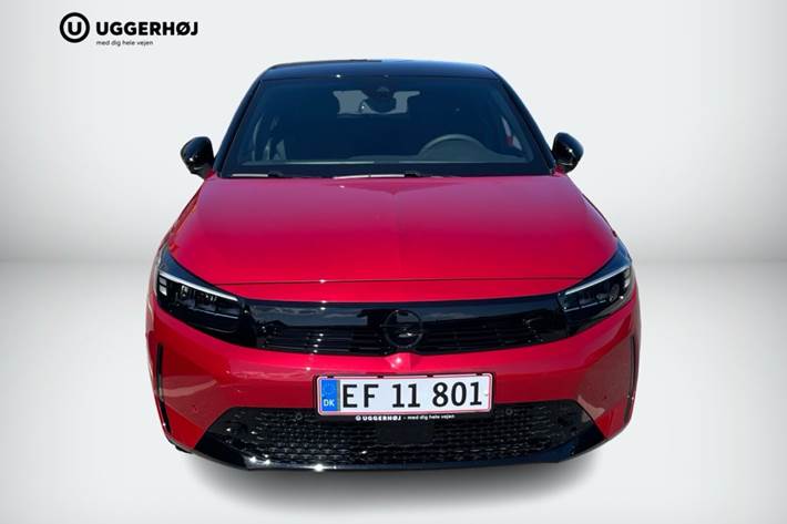 Rød Opel Corsa-e fra 2023
