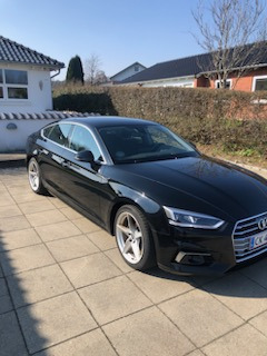 Sort Audi A5 Sportback fra 2019