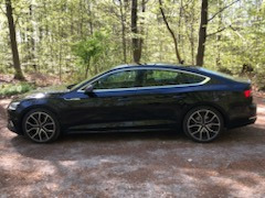 Sort Audi A5 Sportback fra 2019