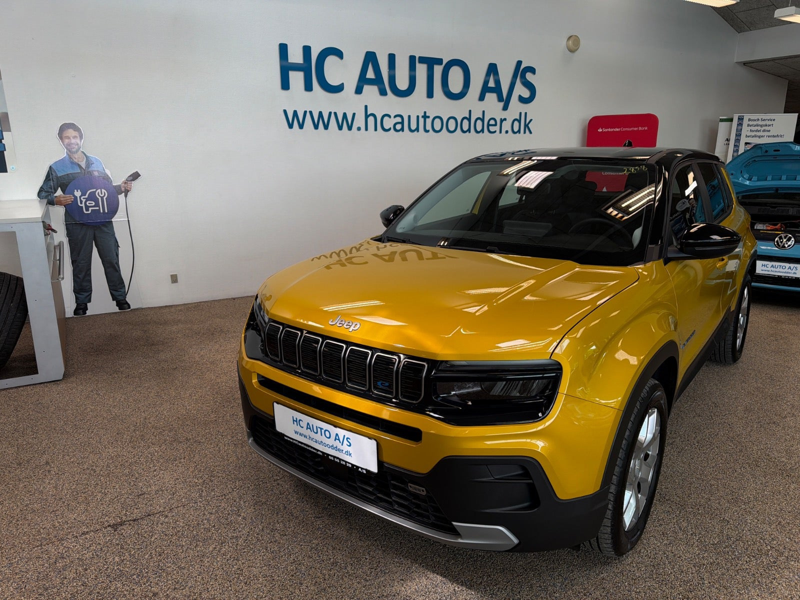 Gul Jeep Avenger fra 2023