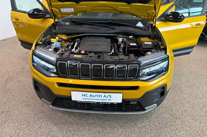 Gul Jeep Avenger fra 2023