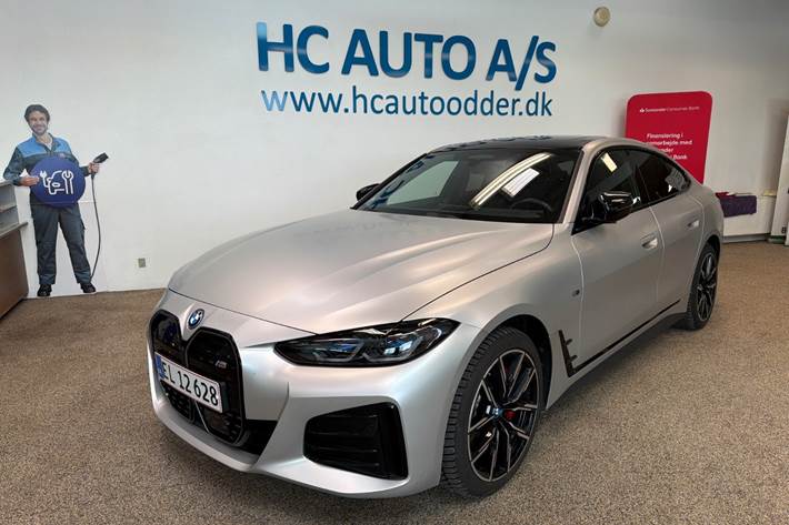 Sølv BMW i4 fra 2023