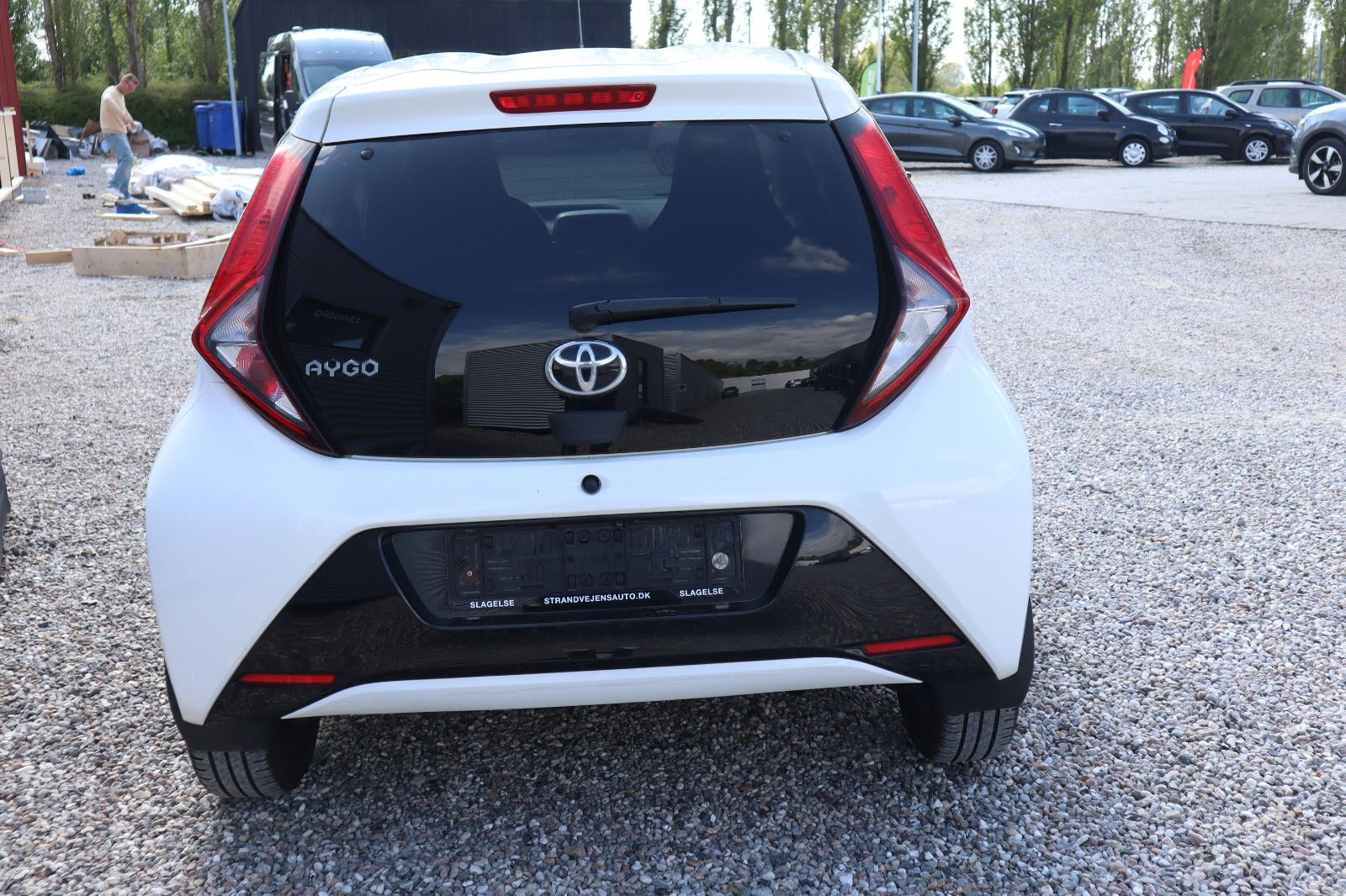 Hvid Toyota Aygo fra 2020