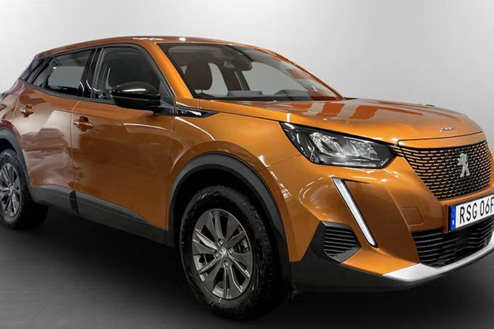 Orange Peugeot e-2008 fra 2021