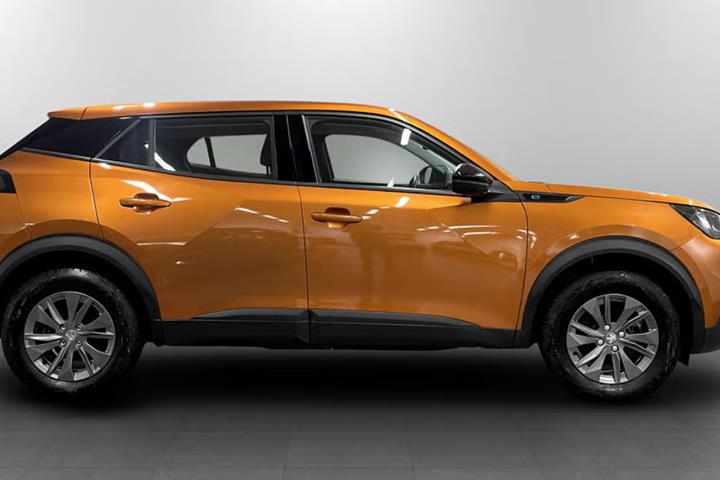 Orange Peugeot e-2008 fra 2021