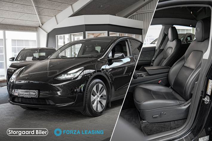 Sort Tesla Model Y fra 2023