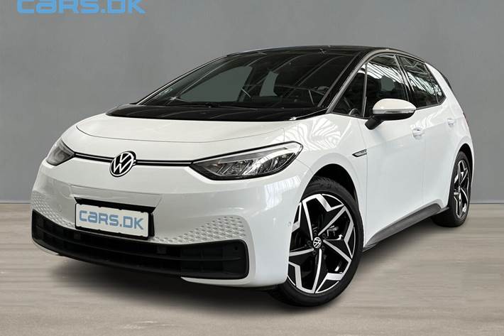 Hvid VW ID.3 fra 2022 set udefra