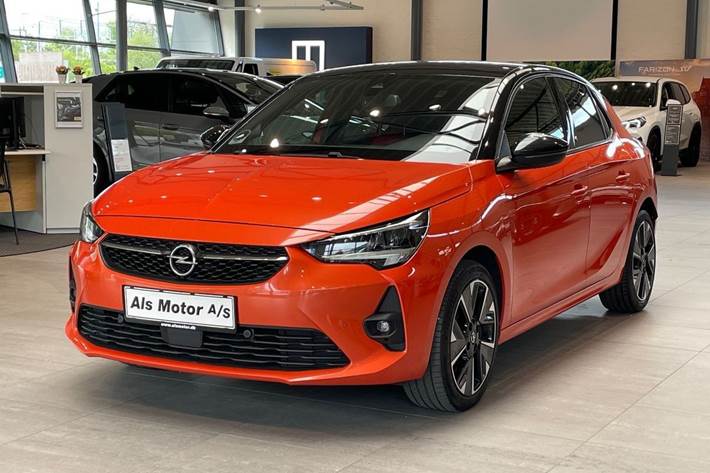 Orange Opel Corsa-e fra 2021