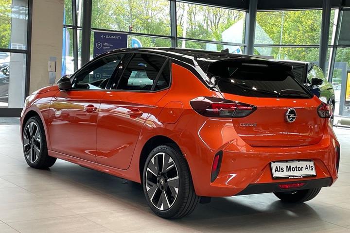 Orange Opel Corsa-e fra 2021