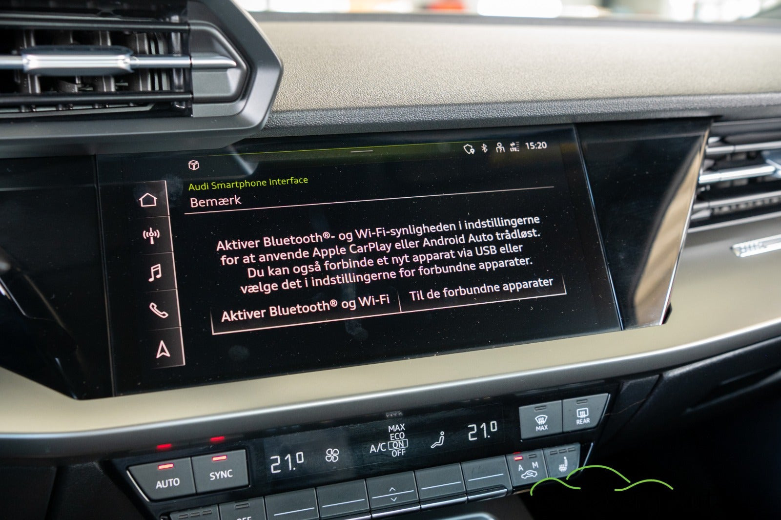 Hvid Audi A3 fra 2021