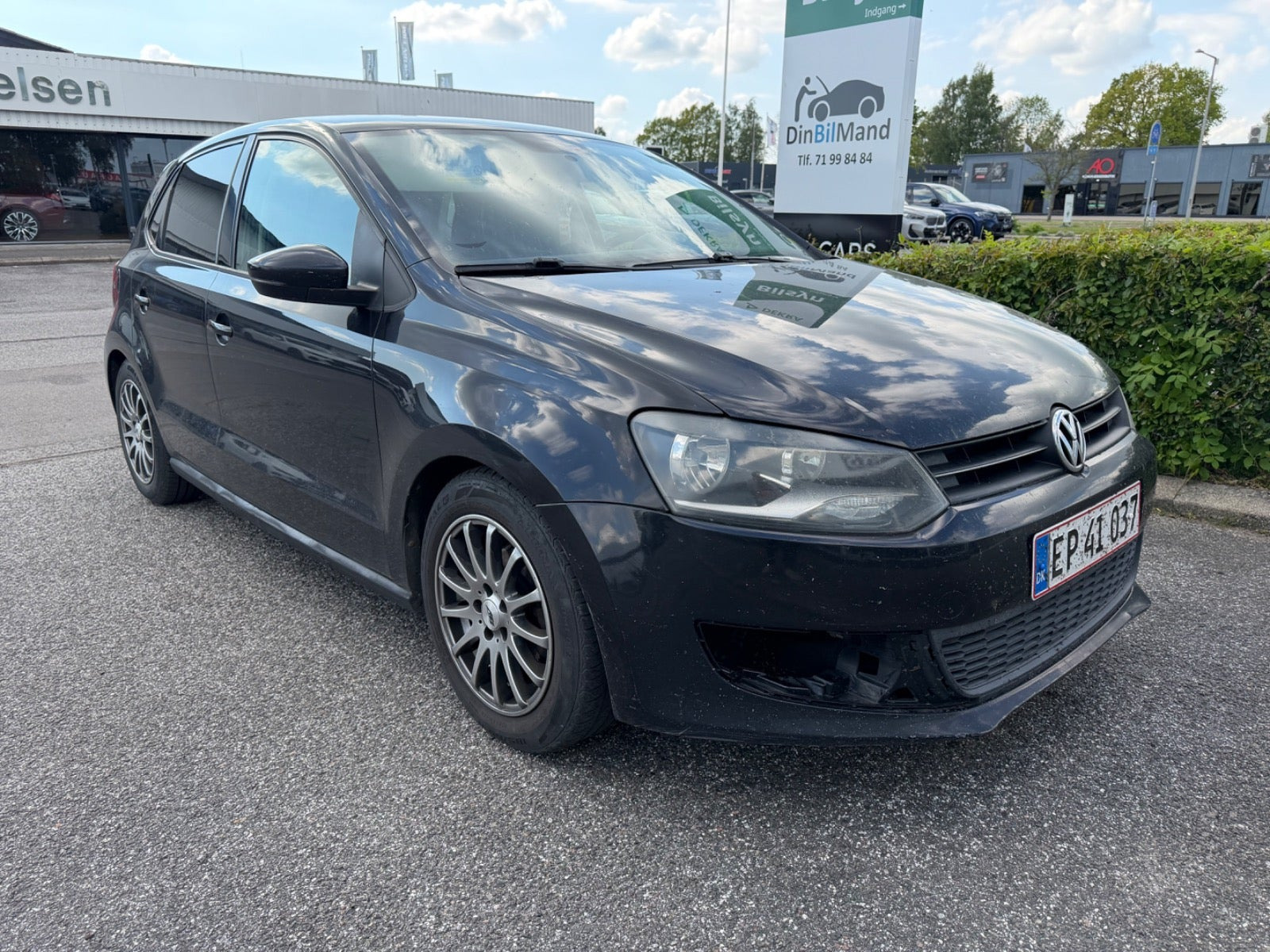 Sort VW Polo fra 2010