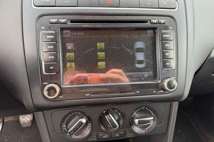 Sort VW Polo fra 2010