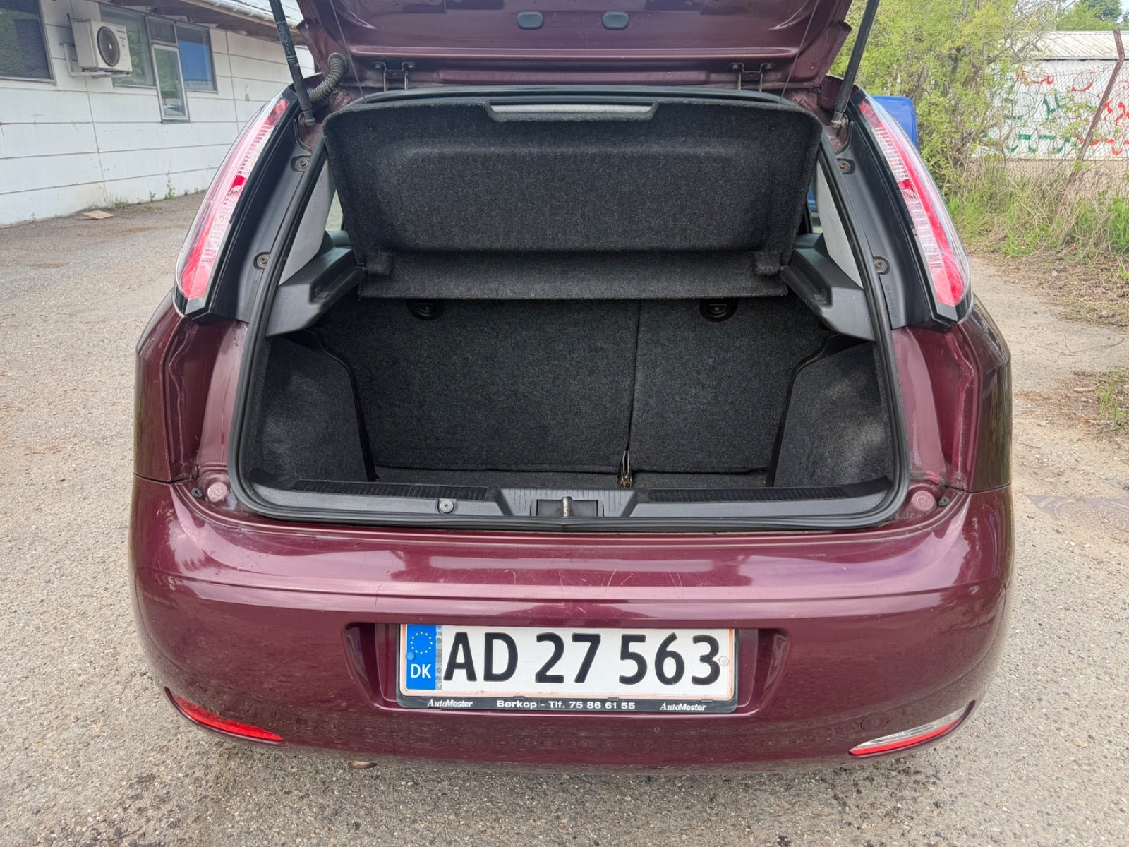 Grøn Fiat Punto fra 2012