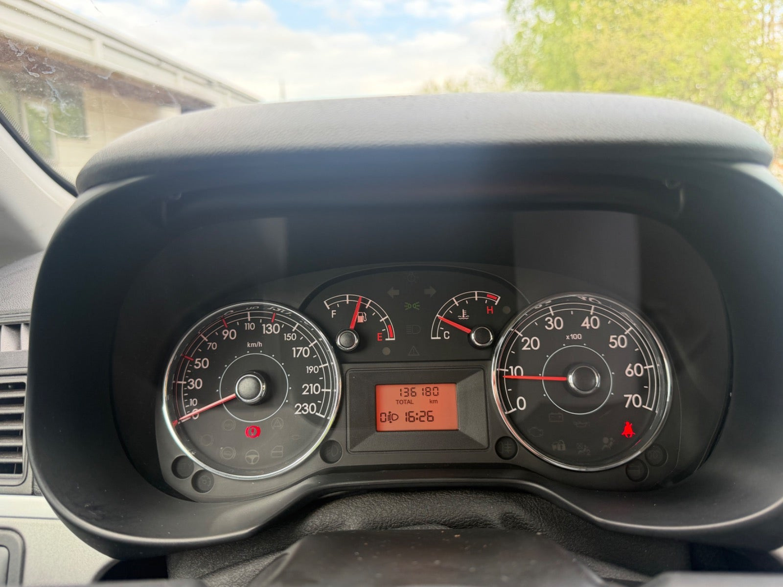 Grøn Fiat Punto fra 2012